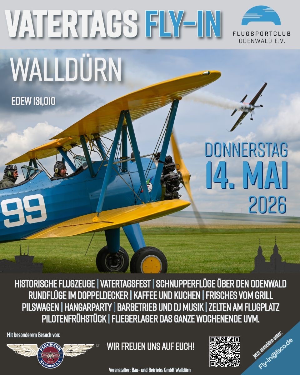 Vatertag Fly-In 2026 — Plakat